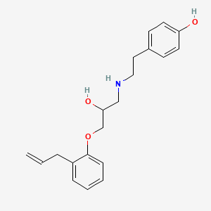 4-(2-((2-Hydroxy-3-(2-(2-propenyl)phenoxy)propyl)amino)ethyl)phenol