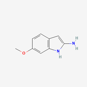 molecular formula C9H10N2O B12070277 6-methoxy-1H-indol-2-amine 