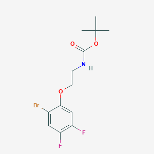 molecular formula C13H16BrF2NO3 B12070303 tert-Butyl (2-(2-bromo-4,5-difluorophenoxy)ethyl)carbamate 