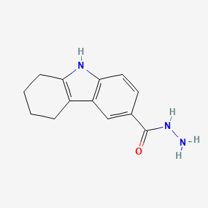 molecular formula C13H15N3O B1207031 6,7,8,9-tetrahydro-5H-carbazole-3-carbohydrazide 