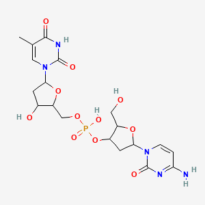 molecular formula C19H26N5O11P B12070383 2'-Deoxycytidylyl-(3'-5')-thymidine 