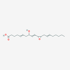 molecular formula C20H32O4 B1207049 8-Hydroxy-10-(3-oct-2-enyloxiran-2-yl)deca-5,9-dienoic acid 