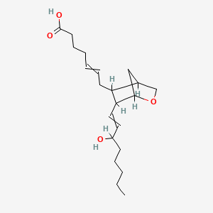 molecular formula C21H34O4 B1207050 7-[6-(3-Hydroxyoct-1-enyl)-2-oxabicyclo[2.2.1]heptan-5-yl]hept-5-enoic acid 