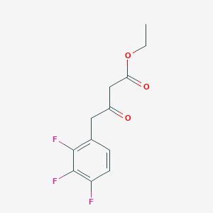 molecular formula C12H11F3O3 B12070514 Ethyl 3-oxo-4-(2,3,4-trifluorophenyl)butanoate 