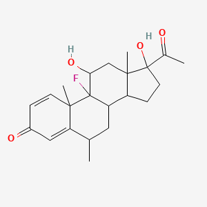 molecular formula C22H29FO4 B1207057 Fluoromethalone 