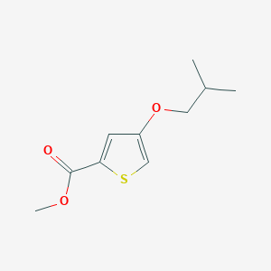 molecular formula C10H14O3S B12070634 Methyl 4-isobutoxythiophene-2-carboxylate 