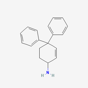 molecular formula C18H19N B1207065 4,4-Diphenylcyclohex-2-en-1-amine 