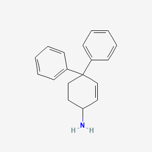 4,4-Diphenylcyclohex-2-en-1-amine