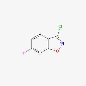 molecular formula C7H3ClINO B12070688 3-Chloro-6-iodobenzo[d]isoxazole 