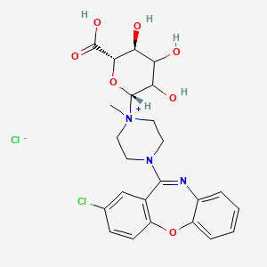 molecular formula C24H27Cl2N3O7 B12070860 Loxapine N-Glucuronide Chloride 