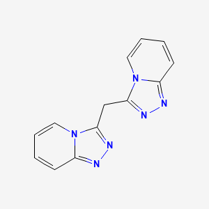 molecular formula C13H10N6 B1207098 3-([1,2,4]Triazolo[4,3-a]pyridin-3-ylmethyl)-[1,2,4]triazolo[4,3-a]pyridine CAS No. 4930-92-1