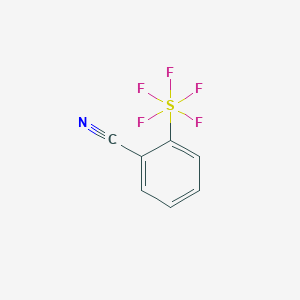 molecular formula C7H4F5NS B12071016 Sulfur, (2-cyanophenyl)pentafluoro-, (OC-6-21)- CAS No. 1240256-89-6