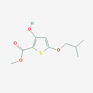 molecular formula C10H14O4S B12071061 Methyl 3-hydroxy-5-isobutoxythiophene-2-carboxylate 