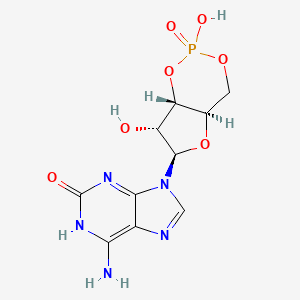 molecular formula C10H12N5O7P B1207109 Isoguanosine-3',5'-cyclic phosphate CAS No. 51785-80-9
