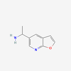 molecular formula C9H10N2O B12071156 1-(Furo[2,3-b]pyridin-5-yl)ethanamine 