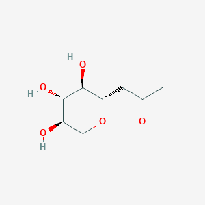 molecular formula C8H14O5 B12071316 D-gulo-2-Octulose, 4,8-anhydro-1,3-dideoxy- CAS No. 439685-73-1