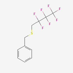 molecular formula C11H9F7S B12071459 Benzyl 1H,1H-heptafluorobutyl sulfide CAS No. 200337-06-0