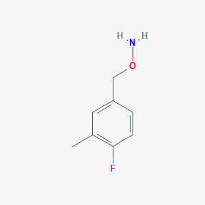 molecular formula C8H10FNO B12071513 O-(4-fluoro-3-methylbenzyl)hydroxylamine 