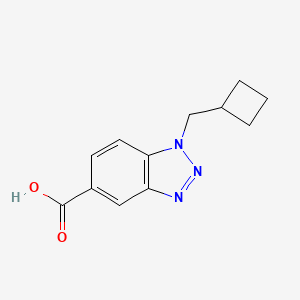 molecular formula C12H13N3O2 B12071574 1H-Benzotriazole-5-carboxylic acid, 1-(cyclobutylmethyl)- CAS No. 1095592-85-0