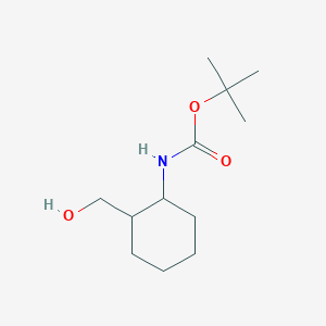 molecular formula C12H23NO3 B12071587 Tert-butyl2-(hydroxymethyl)cyclohexylcarbamate 