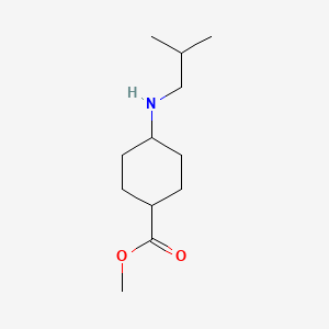 molecular formula C12H23NO2 B12071689 (1r,4r)-Methyl 4-(isobutylamino)cyclohexanecarboxylate 