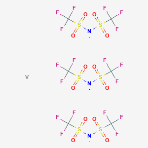 molecular formula C6F18N3O12S6V-3 B12071691 Vanadiumtris(trifluoromethylsulfonyl)imide 