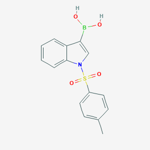 molecular formula C15H14BNO4S B120717 N-(p-Toluenesulfonyl)indole-3-boronic acid CAS No. 149108-61-2