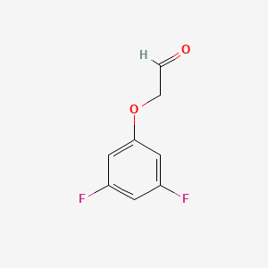 molecular formula C8H6F2O2 B12071762 2-(3,5-Difluorophenoxy)acetaldehyde 
