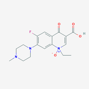 molecular formula C17H20FN3O4 B1207182 Pefloxacin N-oxide CAS No. 85145-21-7