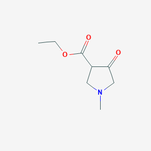 molecular formula C8H13NO3 B12071866 Ethyl 1-methyl-4-oxopyrrolidine-3-carboxylate 