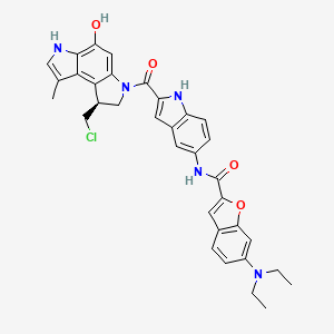 N-[2-[(8S)-8-(chloromethyl)-4-hydroxy-1-methyl-7,8-dihydro-3H-pyrrolo[3,2-e]indole-6-carbonyl]-1H-indol-5-yl]-6-(diethylamino)-1-benzofuran-2-carboxamide