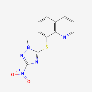 8-[(2-Methyl-5-nitro-1,2,4-triazol-3-yl)thio]quinoline
