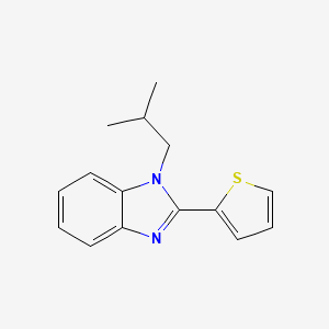 1-(2-Methylpropyl)-2-thiophen-2-ylbenzimidazole