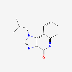 molecular formula C14H15N3O B12072097 1-(2-methylpropyl)-3aH-imidazo[4,5-c]quinolin-4-one 