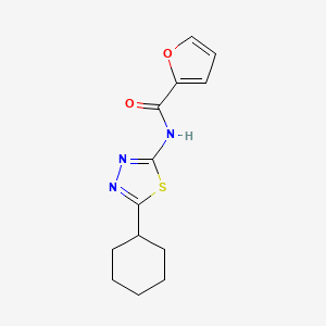 N-(5-cyclohexyl-1,3,4-thiadiazol-2-yl)-2-furancarboxamide