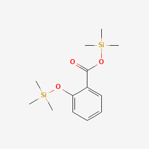 molecular formula C13H22O3Si2 B12072130 Benzoic acid, 2-[(trimethylsilyl)oxy]-, trimethylsilyl ester CAS No. 3789-85-3