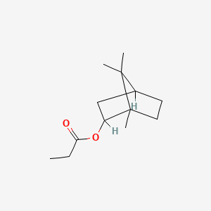 molecular formula C13H22O2 B1207221 Isobornyl propionate CAS No. 20279-25-8