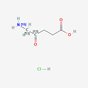 5-Aminolevulinic acid-13C2,15N hydrochloride