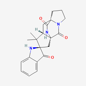 molecular formula C21H23N3O3 B1207235 Brevianamide A CAS No. 23402-09-7