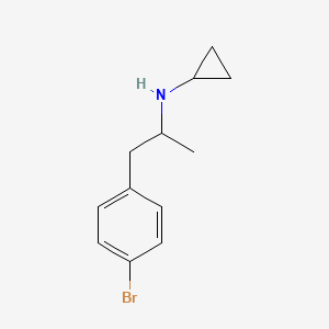 molecular formula C12H16BrN B12072408 N-[1-(4-bromophenyl)propan-2-yl]cyclopropanamine 