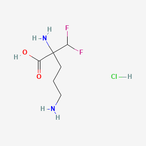 molecular formula C6H12F2N2O2 B1207245 Eflornithine CAS No. 68278-23-9