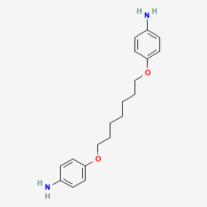 Benzenamine, 4,4'-(1,7-heptanediylbis(oxy))bis-