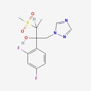 2-(2,4-Difluorophenyl)-3-methylsulfonyl-1-(1,2,4-triazol-1-yl)butan-2-ol