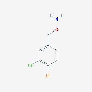 molecular formula C7H7BrClNO B12072482 O-(4-Bromo-3-chlorobenzyl)hydroxylamine 