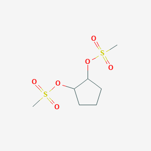 molecular formula C7H14O6S2 B12072557 rac-trans-1,2-Dimethanesulphonyloxycyclopentane 