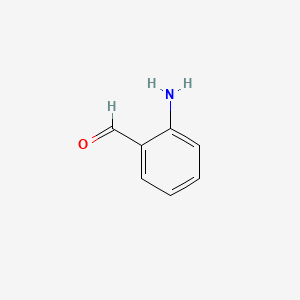 molecular formula C7H7NO B1207257 2-Aminobenzaldehyde CAS No. 529-23-7