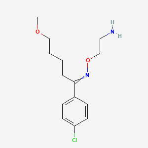 2-[[1-(4-Chlorophenyl)-5-methoxypentylidene]amino]oxyethanamine