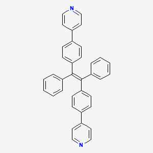 molecular formula C36H26N2 B12072627 (E)-1,2-Diphenyl-1,2-bis(4-(pyridin-4-yl)phenyl)ethene 