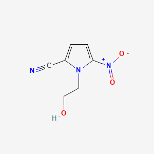 molecular formula C7H7N3O3 B1207268 1-(2-Hydroxyethyl)-5-nitropyrrole-2-carbonitrile CAS No. 3150-53-6