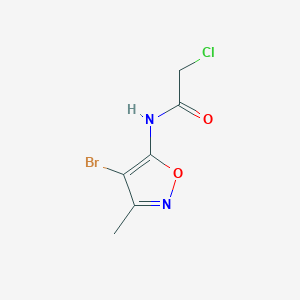 molecular formula C6H6BrClN2O2 B12072692 Acetamide, N-(4-bromo-3-methyl-5-isoxazolyl)-2-chloro- CAS No. 649701-21-3